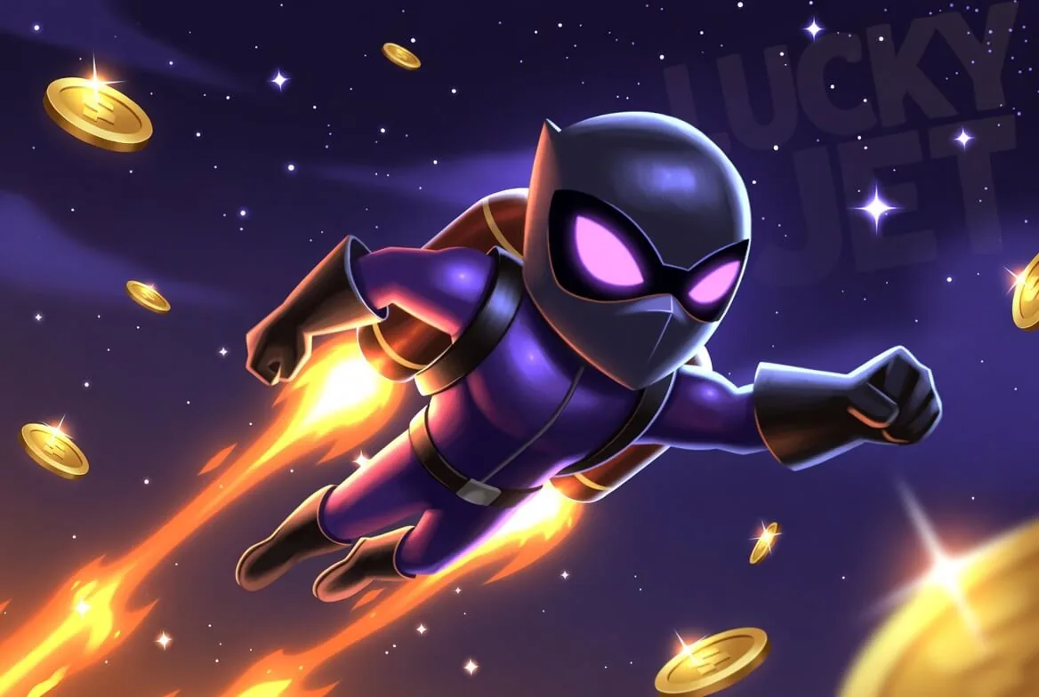 Como jogar Lucky Jet: painel de aposta e botão de retirada na tela
